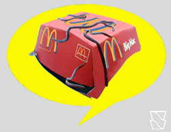 MC Donald's com minhocas MC Donald's com minhocas